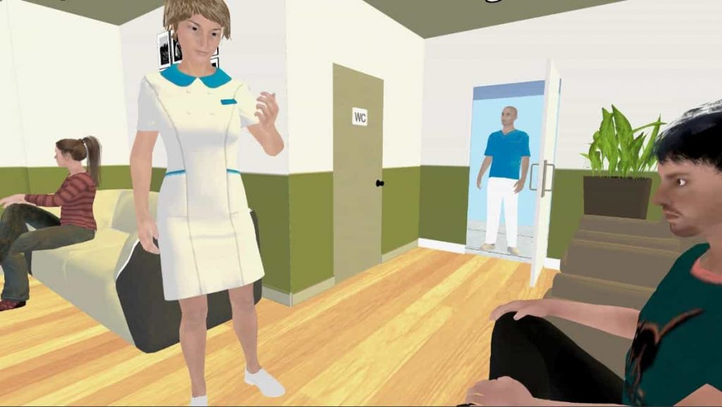 Escena visita al dentista
